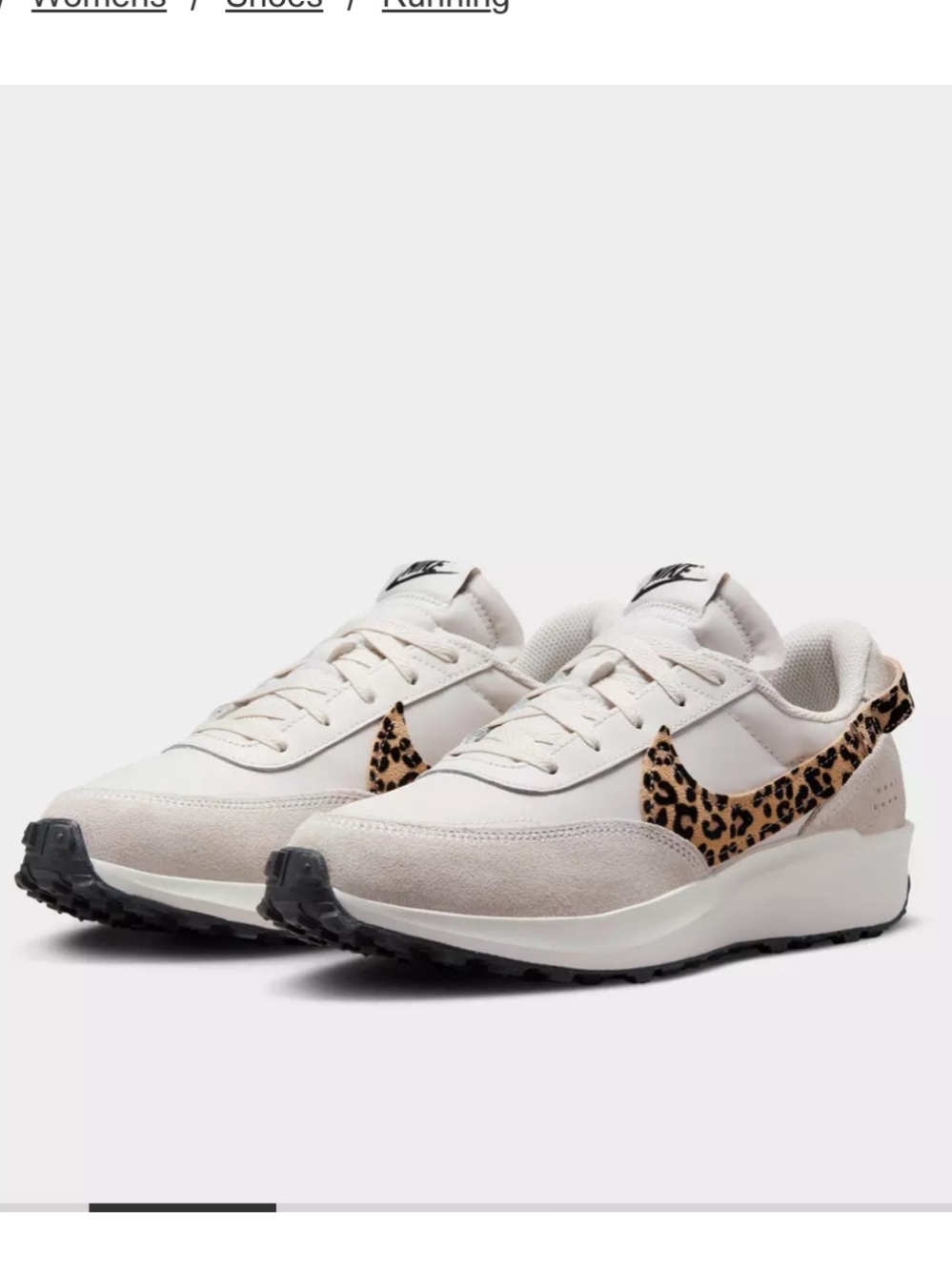 Nike Waffle Debute Leopard woman’s sneakers size 6 - Picture 3 of 15